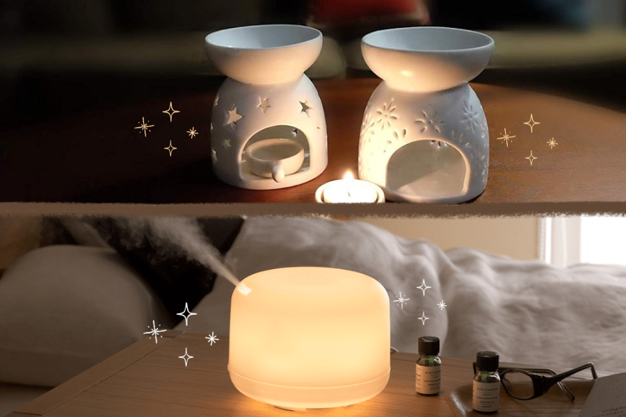 essential oil, burner, diffuser, aromatherapy, relax, chus