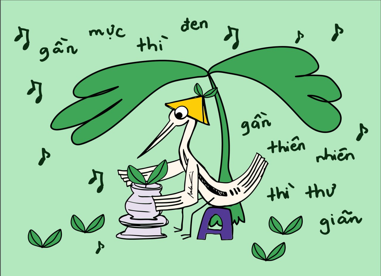 gan muc thi den gan thien nhien thi thu gian an lac thu gian