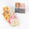 túi đeo vai vẽ tay hình gấu, kattie handmade, chus