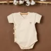 organic cotton baby bodysuit, made of breathable cotton fabric, safe for sensitive baby skin, lovely gift for babies