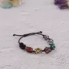vòng tay 7 viên đá thô chakra, năng lượng sống, cân bằng sức khỏe, trang sức đặc biệt, món quà sáng tạo
, handmade/ thủ công, nghệ thuật, phong cách, henna của huyền, chus