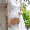 basic rectangular rattan s. bag, rich vietnamese style, leather strap, compact design yet spacious enough for essentials