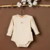 organic cotton baby bodysuit, made of breathable cotton fabric, safe for sensitive baby skin, lovely gift for babies