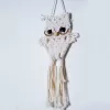 cú treo tường macrame, thiết kế đáng yêu, trang trí nhà cửa, an toàn cho trẻ, sản phẩm thủ công, sản xuất bền vững