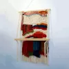kệ treo tường 1 tầng nhiều màu macrame, thiết kế ấn tượng và nhiều màu sắc, độ chắc chắn cao, trang trí nhà cửa, sản phẩm thủ công