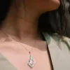 vòng cổ & bông tai triangle, nét đẹp kết hợp giữa truyền thống và hiện đại, hình dáng độc đáo, quà tặng cho cô nàng cá tính