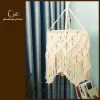 chao đèn đan tay macrame, chất liệu sợi cotton, hoạ tiết độc đáo, thiết kế tinh tế, có độ bền cao, không bị ố vàng, trang trí nhà cửa
