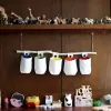 cloth hang wall organizer, neatly stores items, unique design, made from cotton canvas, sturdy and durable, home decor