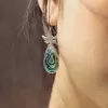 abalone shell earrings, soil light & soil heart collection, high-quality handmade jewelry, unique accessories, eye-catching design