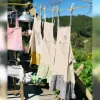 tạp dề thêu thủ công, chất liệu lien và vải xô, đa dạng mẫu mã, thiết kế dễ thương, sản phẩm hoàn toàn từ thủ công