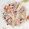 triangular hair clips, cute handmade hair clip, hand-embroidered pattern, vintage style, perfect gift for friends who love handmade items