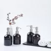 bình refill trụ tròn men hỏa biến đen, gốm đông gia, chus