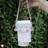 tassel bottle holder strap, eye-catching design, cute accessory for water bottle, easy to carry the bottle, green product