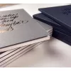 notebooks with message, minimalist and elegant design, fsc certified art paper, soft cover, handcrafted secure binding