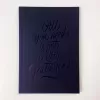 notebooks with message, minimalist and elegant design, fsc certified art paper, soft cover, handcrafted secure binding