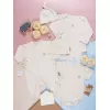 organic baby gift set, body chips, baby hats & silk face towels, soft fabric, untreated with chemicals, excellent gift for newborns