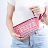 "ví tam giác hoa văn thổ cẩm thái cổ, kiểu dáng tam giác độc đáo, form nhỏ gọn, quà tặng ý nghĩa cho người thân và bạn bè
, thủ công, hoa tiến brocade, chus"