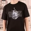 “replay 198x" t-shirt, cool cotton t-shirt, stretchy t-shirt, short-sleeved t-shirt, black printed t-shirt