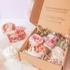 "For My Beloved" Scented Candle And Flower Gift Set, Love & Gratitude Gift Box, Valentine Gifts, Meaningful Gift For Her In Any Occasions