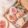 "For My Beloved" Scented Candle And Flower Gift Set, Love & Gratitude Gift Box, Valentine Gifts, Meaningful Gift For Her In Any Occasions