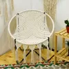 ghế papasan macrame thư giản, thiết kế thời thượng và ấn tượng, ghế ngồi đan thủ công tinh xảo, khung sắt sơn tĩnh điễn chắc chắn