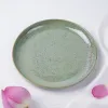 đĩa sứ tròn thuỵ điển, bst crystal green, gốm đông gia, chus