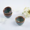 cốc trà sứ không chân, bst wattle green, gốm đông gia, chus