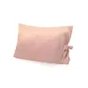 50 x 70cm satin silk pillowcase with bow ties, soft and breathable material, meticulously sewn seams, high-quality pillow cover