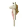 kỳ lân len nhồi bông lục lạc, thú bông bằng vải, gấu bông unicorn, kỳ lân len màu hồng, quà tặng cho bé