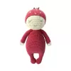 crochet strawberry rattle toy, strawberry woolen doll, knitted strawberry, decorative toy, cute stuffed strawberry