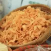 crunchy dried coconut, ginger flavored, specialty of ben tre, ben tre coconut chips, crispy coconut snacks, coconut snacks, gift for friends