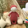 crochet strawberry rattle toy, strawberry woolen doll, knitted strawberry, decorative toy, cute stuffed strawberry