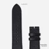 black epsom leather handcrafted watch strap, minimalist and elegant style, premium epsom leather material, durable and beautiful
