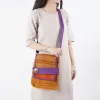 túi đeo chéo thổ cẩm nắp gập tct03,  đai vải da lộn, thiết kế độc đáo và lạ mắt, độ bền cao, vẻ đẹp truyền thống kết hợp hiện đại