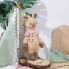 crochet stuffed standing kangaroo mommy and baby, large size, woolen kangaroo plush keychain, woolen toy kangaroo, kangaroo made of wool