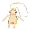 peanut doll bag, hand-woven hemp fabric, cute design, adorable accessory for kids, doll with interchangeable outfits