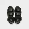 genuine leather double-strap sandals, bronze buckle sandals, unisex sandals, men's genuine leather sandals, women's cowhide leather sandals