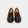 genuine leather moca loafers, genuine leather moca loafer, flat sole moca loafer, office leather shoes, embossed leather shoes