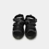 genuine leather double-strap sandals, bronze buckle sandals, unisex sandals, men's genuine leather sandals, women's cowhide leather sandals