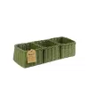 khay đựng đồ 3 ngăn màu xanh matcha, khoan rộng và sâu, làm từ sợi giấy tái chế, màu xanh match tươi mát, sản phẩm bền vữngkhay đựng đồ 3 ngăn màu xanh matcha, khoan rộng và sâu, làm từ sợi giấy tái chế, màu xanh match tươi mát, sản phẩm bền vững