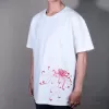 áo thun lạnh hình hoa thêu thủ công, áo thun đơn sắc, áo thun thêu hoa, áo thun ngắn tay, áo thun unisex