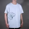 áo thun lạnh hình hoa thêu thủ công, áo thun đơn sắc, áo thun thêu hoa, áo thun ngắn tay, áo thun unisex