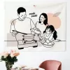 custom fabric art print for wall decoration, personalized decor items, available in 3 size options, meaningful gift ideas