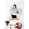 custom fabric art print for wall decoration, personalized decor items, available in 3 size options, meaningful gift ideas