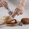 premium pepper salt with grinder, black pepper salt from quang nam, salt without additives, dipping salt for seafood