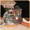 multi floral design, round dried flower frame, customizable flower colors and messages, conveying messages of love, meaningful gift