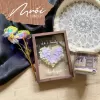 hoa trái tim, tranh hoa khô chữ nhật, hoa thật sấy khô, độ bền cao, nhắn gửi thông điệp ý nghĩa, quà tặng cho người yêu thương