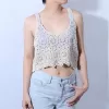 áo croptop layla, áo len mỏng, áo hai dây bằng len, áo croptop đi biển, áo len móc handmade, áo mặc đi biển