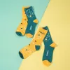 set of 3 pairs of recycled socks - the colorful, unisex socks, recycled fiber socks, high-cut socks, sweat-absorbing socks