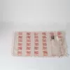 khăn lót đĩa tua rua có hoạ tiết, phong cách wabi sabi, chất vải linen mềm mịn, trang trí bàn ăn tinh tế, sản phẩm thủ công
